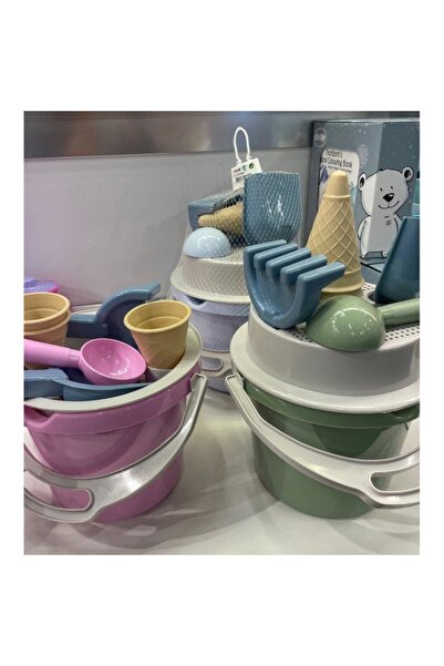 DANTOY Σετ 8 παιχνίδια για την παραλία και την άμμο Thorbjorn, Dantoy, 2 ετών+, 22,5 x 24,5 x 20,5 cm, Πράσινο