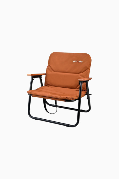 porodo Lifestyle Katlanabilir Kamp Sandalyesi, Kahverengi, 150 kg Kapasiteli
