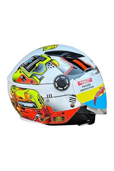 Motohat Motosiklet CRN ÇOCUK KASK ECE22.06 BELGELİ (ÇANTA VE STICKER HEDİYELİ)