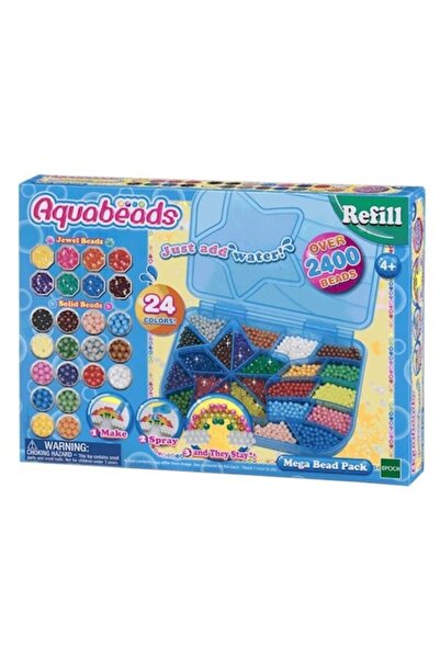 Aqua Beads Set DIY cu mărgele, Aquabeads, peste 2400 de piese, 4+, multicolor
