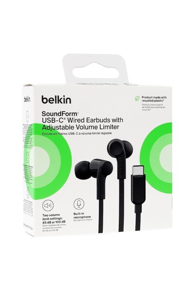 Belkin Gaming Headset, Black, Built-in Microphone, Durable Tangle-Free Cable