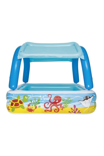 BESTWAY Bestway children's pool, inflatable, made of PVC, with 2 inflatable rings, with protection...