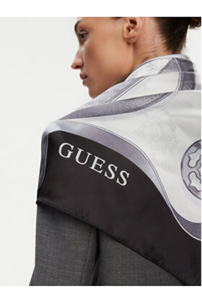 Guess Women's Scarf White, Black AW5301SIL03