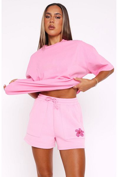 The Champ Clothing Women's Daily Comfortable Pocket Elastic Waist Summer Floral Patterned Shorts