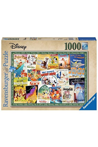 RAVENSBURGER Puzzle - Vintage Posters Disney, 1,000 pieces