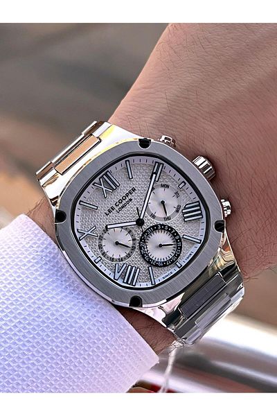 Lee Cooper Steel Cord Internal Functions Active 5 Atm 2 Years Warranty Men's Wrist Watch Elc.8146.330