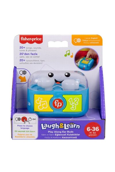 mattel Interactive Baby Headphones Fisher-Price Laugh Learn, Multilingual, 0-3 Years