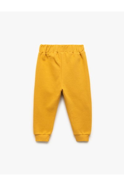 Koton Cotton Jogger Sweatpants with Kangaroo Pocket and Elastic Waist