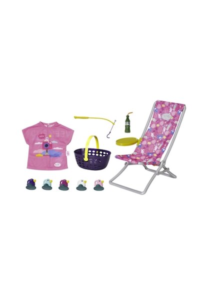 ZAPF CREATION Set Accesorii pentru Papusi, Baby Born Weekend Fishing, Contine...