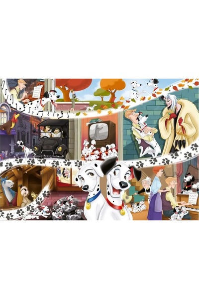 Jumbo Puzzle din 1000 de piese - 101 Dalmatieni