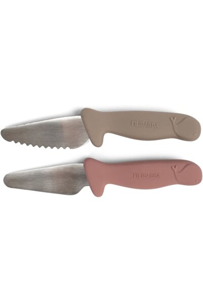 FILIBABBA Cuțite de dresaj din silicon pentru bebeluși Filibabba, set de 2 bu...