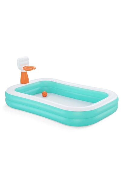 BESTWAY Bestway inflatable swimming pool, made of vinyl, capacity 636 l, a basketball hoop and a mini...