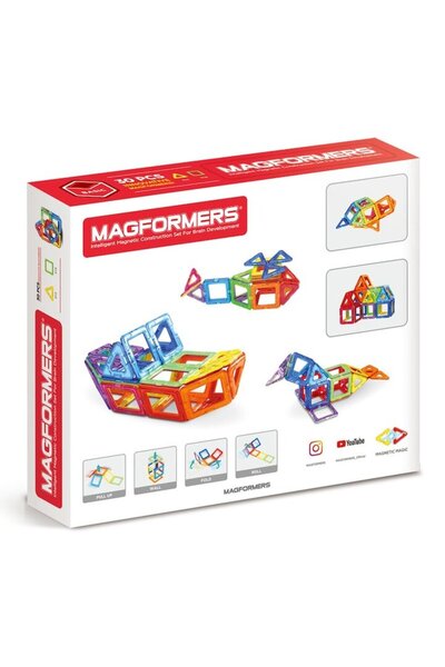 Magformers Magnetic Construction Set Magformers, 30 Pieces