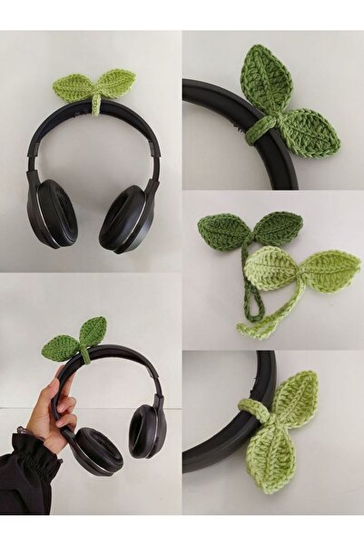 Mnikaa Hand Knitted Headphone Ornament Charm - Over-Ear Headphone Compatible ...