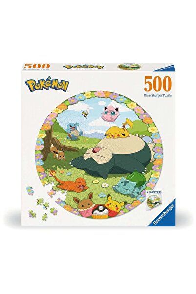 RAVENSBURGER 500-piece puzzle - Pokémon among flowers