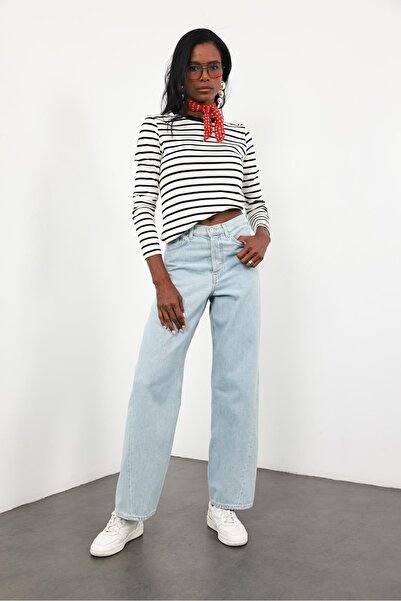 5in1Canpolat Buz Mavi Yumuşak Denim Jean