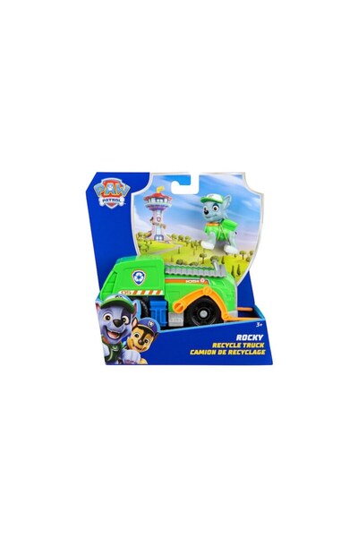OEM Όχημα Διάσωσης Rocky Paw Patrol με Φιγούρα, Αυθεντικό Σχέδιο, 7 εκ., Πολύχρωμο