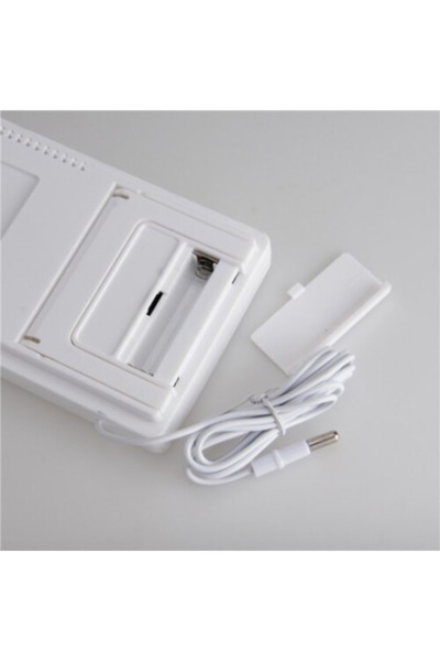 Dali Indoor/Outdoor Weather Station with Thermometer and Hygrometer, LCD Screen, 15x8.8x2.4cm, White