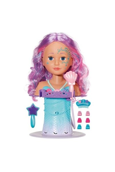 BABY born Κεφαλή Στυλισμού Sister Γοργόνα - Περιστρεφόμενη Κεφαλή με Ηλεκτρονικό Ντους και Αξεσουάρ Μαλλιών