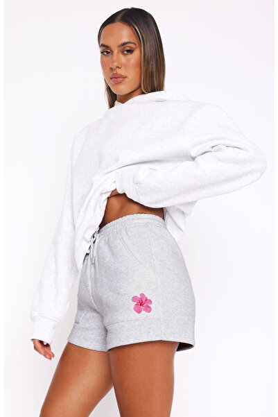 The Champ Clothing Women's Daily Comfortable Pocket Elastic Waist Summer Floral Patterned Shorts