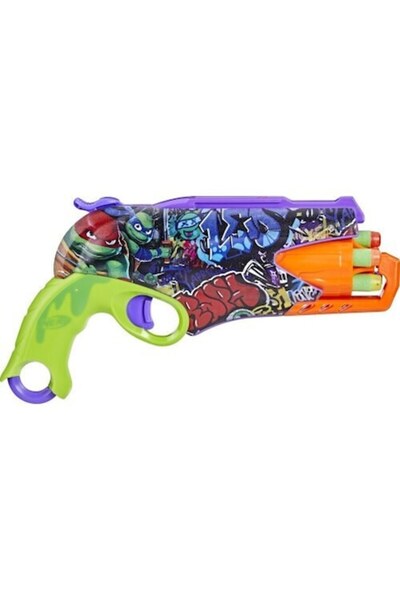 Hasbro Blaster Nerf Teenage Mutant Ninja Turtles Mutant Mayhem, armă de jucărie