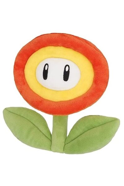 Nintendo Jucărie de pluș Mario Bros, Floare de Foc, 18 cm, Multicolor