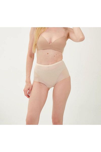 Freshness No Trace Seamless Ghost Ultra-Thin Laser Cutting Gathering High Waist Panties
