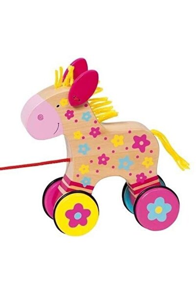 Goki Дървен кон за дърпане, Goki, Многоцветен