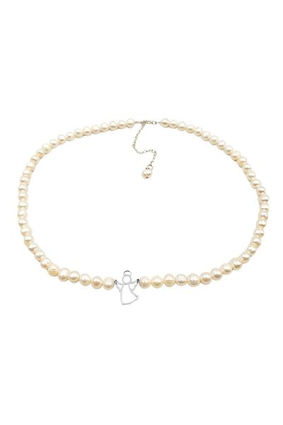 Abundo "Angel" necklace made of cultured pearls and 925 silver, 40 cm