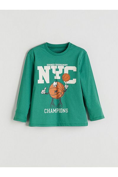 LC Waikiki New Season Crew Neck Printed Boys' T-Shirt