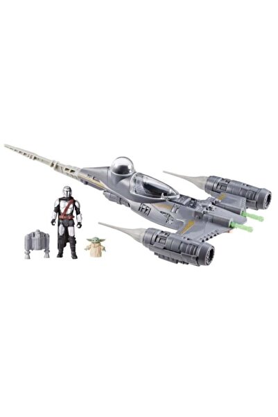 Hasbro Figurine set Star Wars, Hasbro, N-1 Starfighter, Grogu si Mandalorian, 10cm