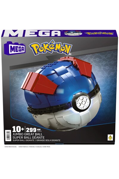 Pokémon Pokemon Mega Construx Construction Set - Jumbo Ball, 299 pieces