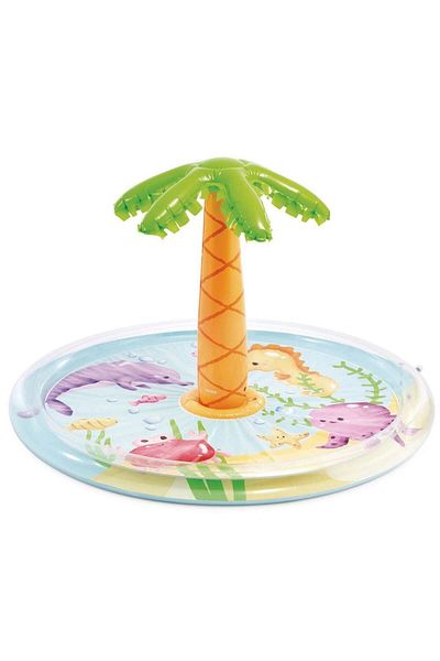 Intex Intex inflatable pool for children, PVC material, with water sprayer, palm tree shape...