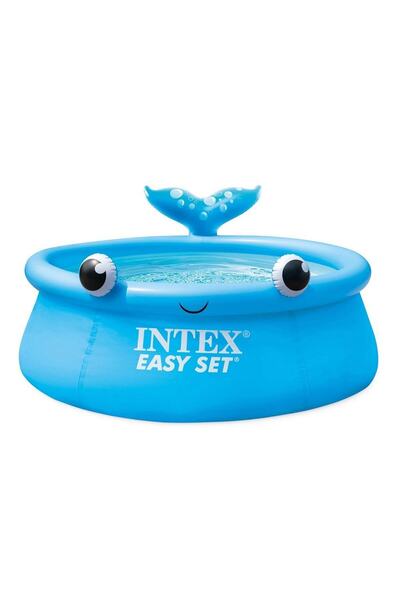 Intex Intex inflatable children's pool, durable 3-layer PVC material, whale shape, cover...