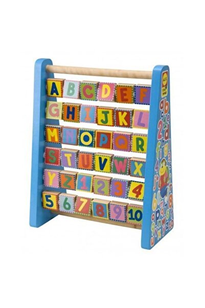 Dalip Baby Jucărie educativă Montessori, tablă alfabet 3 în 1 cu abac și tabl...