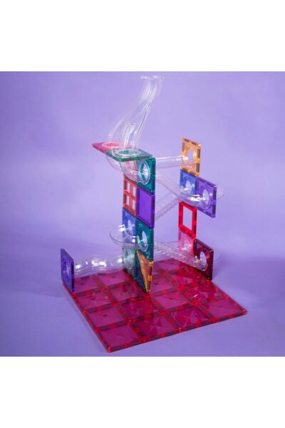 Connetix Magnetic Blocks, Connetix, Pastel Pink & Berry, Set of 2