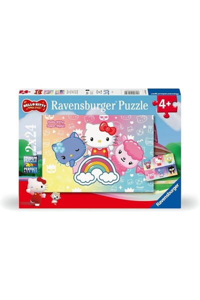 RAVENSBURGER Puzzle din 2 х 24 de piese - Hello Kitty