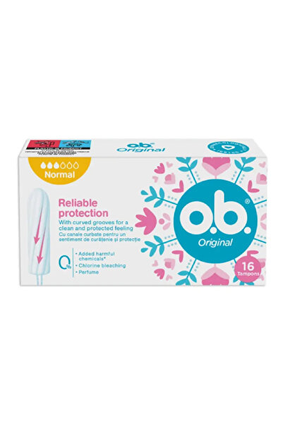 o.b. Tampoane Curved Grooves Normal 16buc