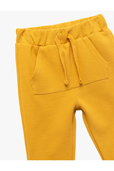 Koton Kanguru Cepli Beli Lastikli Pamuklu Jogger Eşofman Altı