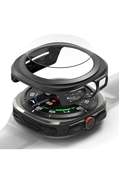Dali Watch Ultra Case Compatible with Samsung Galaxy Watch Ultra 47mm, Slim & Tempered Glass, TPU, Black-