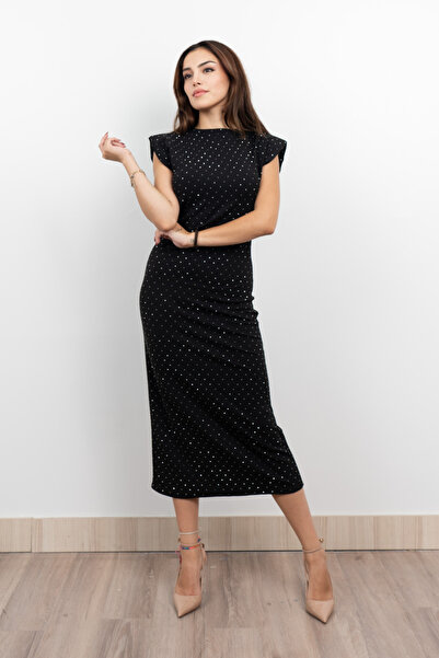 MissVina Rochie de piatră fără mâneci cu picături laterale 50336