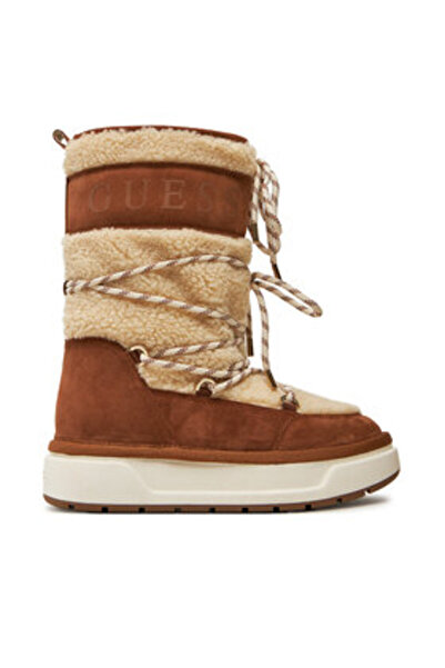 Guess Cizme de zăpadă pentru femei bej FLFUN2FUR11
