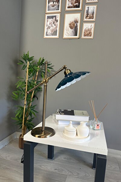 Bamyum Risso Lacivert Masa Lambası Dekoratif Abajur Çocuk Odası Başucu Lambas...