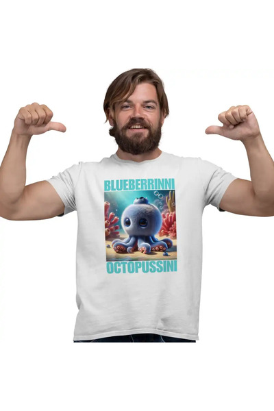 OEM Tricou Barbati Brainrot Blueberrinni Octopussini