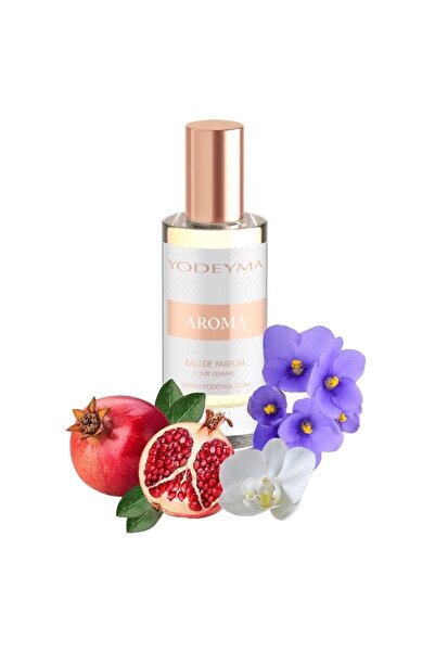 Yodeyma Aroma Mini Eau de Parfum for Women, Pomegranate, Orchid and Saintpauli Notes, 15ml