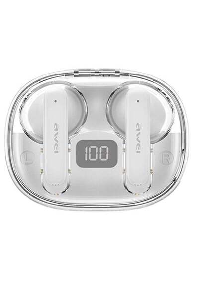 AWEI ENC Noise Cancelling Bluetooth Headset, 4 HiFi Stereo Microphones, Gaming Earbuds, Digital Char
