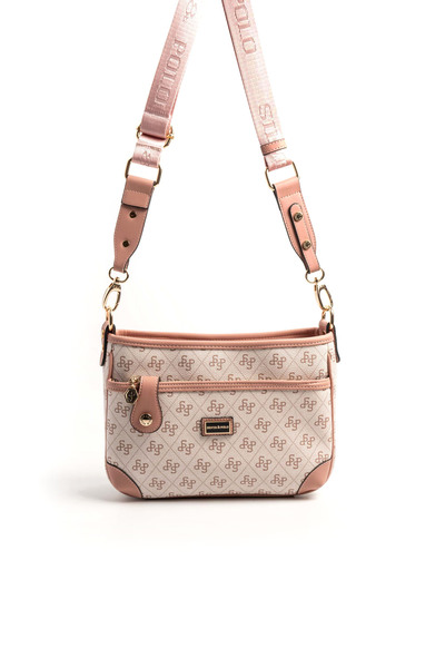 Silver Polo Γυναικεία τσάντα χιαστί ροζ - σομόν SP1160