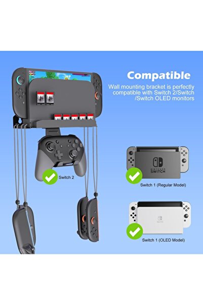 Generic Metal Wall Mount for Nintendo Switch 2