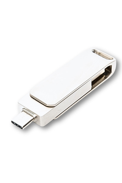 SpectrumPoint Memorie USB pentru Telefoane, Tablete si Calculatoare, Capacitate 8 GB, USB 3.1,USB Type-C,Argintiu
