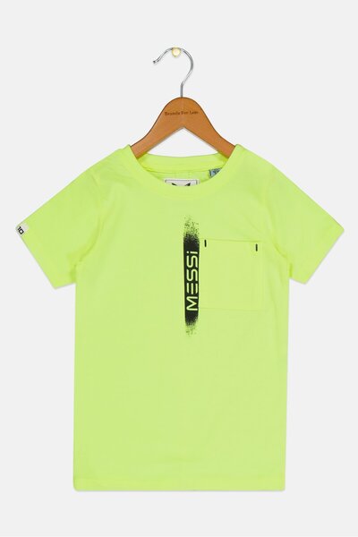 MESSİ بلوزة Vingino x Toddlers للأولاد بأكمام قصيرة ورقبة دائرية، لون أخضر لي...